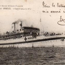 CPA - Marine Militaire Fran&ccedil;aise Navire H&ocirc;pital SPHINX ( Guerre 1914-15-16 ) - N&deg;4292