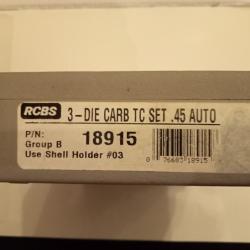 jeu d'outils RCBS .45 AUTO