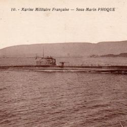CPA - Marine de Guerre  Sous-Marin " PHOQUE "- N°4296