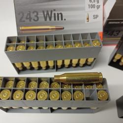 Vend lot de 80 étuis 243winchester
