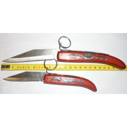 NEUF LOT 2 GRAND et PETIT COUTEAU DE POCHE PLIANT A PALME CRAN STYLE OKAPI SANS MARQUE