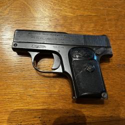 PISTOLET SEMI-AUTOMATIQUE CHARLES CLEMENT MODEL 1912 CALIBRE 6.5 (25acp) OCCASION