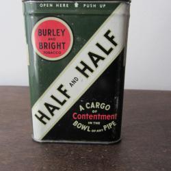 Boite en t&ocirc;le tabac Half & Half de 1942 - WW2