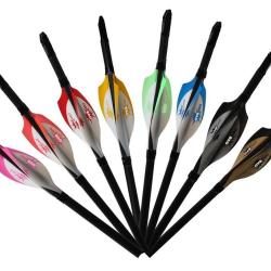 GASPRO - Plumes X-SHIELD 2" DROITIER (RH) NOIR-ARGENT