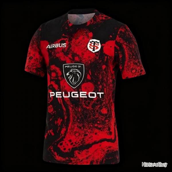 Stade Toulousain Maillot T-Shirt Rugby, Modele: D, Taille: Au Choix