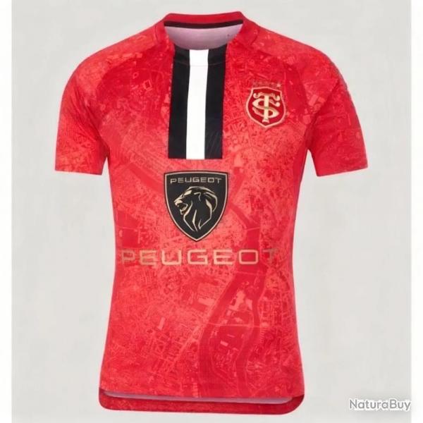 Stade Toulousain Maillot T-Shirt Rugby, Modele: G, Taille: Au Choix