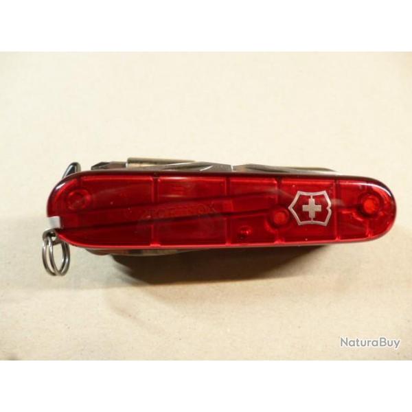 Couteau suisse Cybertool 34 rouge transparent Victorinox