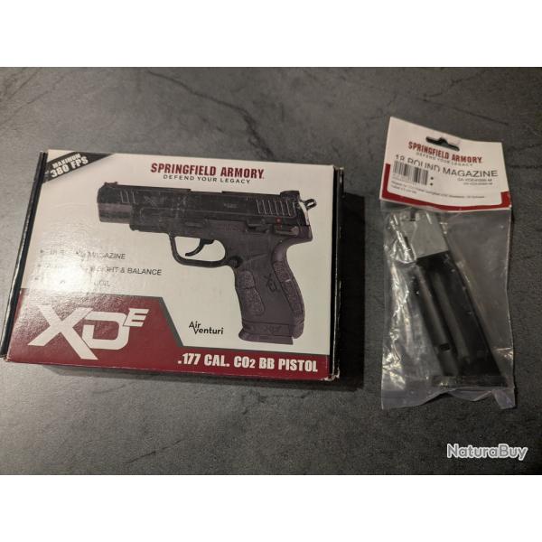 Springfield armory XDE  BLOW BACK + Chargeur supplmentaire NEUF