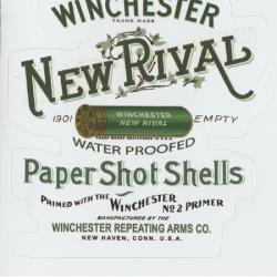 Autocollant  " Winchester  New Rival  "