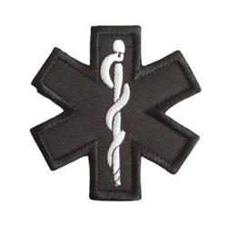 Patch M&eacute;dical - Etoile Noir n&deg;2 - Velcro - Livraison gratuite