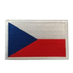 Patch Drapeau - R&eacute;publique Tch&eacute;que- velcro - Livraison gratuite