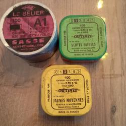 Lots cartouches d'abattages et propulsives