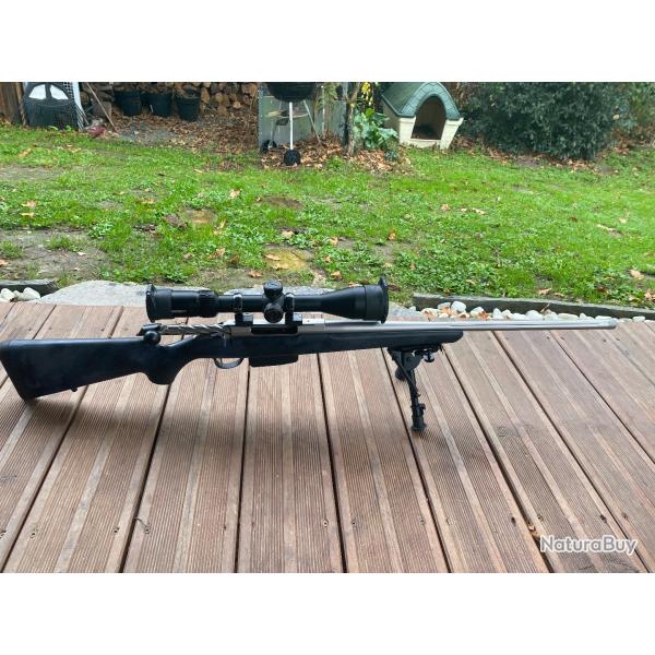 Carabine Tikka T3X polyfade urban camo stainless flutee ou hexagon black rock