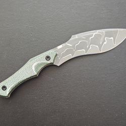 Civivi Vaquita II C047C-DS2 Damascus, Green Canvas Micarta NEUF