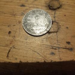 1 franc morlon 1945 1.3g
