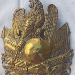 shako plaque laiton de la garde nationale