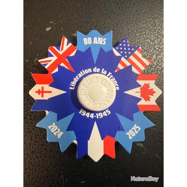 Bleuet de France  dition Spciale 80 ans Libration 1944-1945 Modle 2024/2025 NEUF