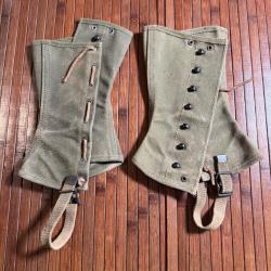 Paire de Guêtres US Américain 2R M-1938  Equipement USA WW2 1939/1945