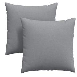 Coussins canapé tissu gris clair 60x60 cm rembourrés housses amovibles