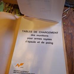 Tables de chargement de munitions SNPE