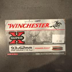17 balles winchester power-point  18,5g / 286 gr.