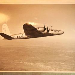Photo originale ARGENTIQUE - Sud-Est SE 1010 avion quadrimoteur h&eacute;lice SE-1010 ref COL24PHO001
