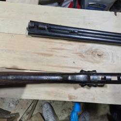 Fusil juxtaposés à platine jaspé calibre 16