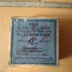 Cartouche 22 long rifle spécial fusil Gras transformé