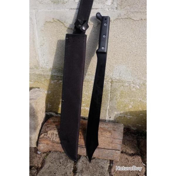 Sabre Epe Bolo Scimitar Machette Machete GROSSE Lame Acier 3Cr13 Manche Abs Etui Nylon 000