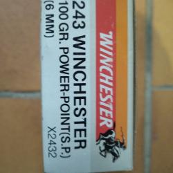 Cartouche 243 Winchester