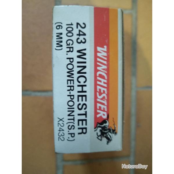 Cartouche 243 Winchester