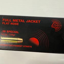 GECO  38 SPECIAL 10.2G/158GR FMJ VENDU PAR 6 BOITES DE BALLES FRAIS DE PORT OFFERT