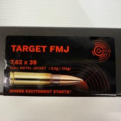 GECO CAL 7.62X39 FMJ 8G/124GR VENDU PAR 4 BOITES DE 50 BALLES FRAIS DE PORT OFFERT