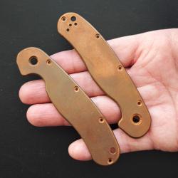 FLYTANIUM Plaquettes en cuivre pour Ontario Knife Company Rat2