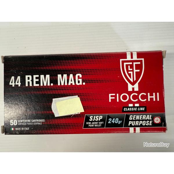 FIOCCHI CAL 44 MAG SJSP 240GR VENDU PAR 6 BOITES DE 50 BALLES FRAIS DE PORT OFFERT