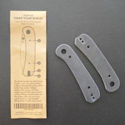 KNAFS plaquettes en G10 noir pour couteau Lander 1 réf 00078 NEUF