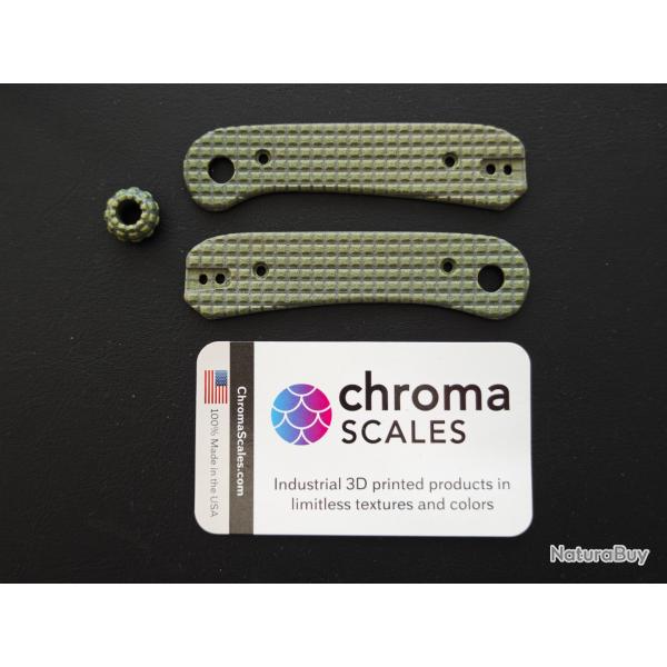 KNAFS plaquettes en impression 3D industrielle par CHROMA SCALES Frag OD Green NEUF