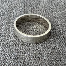 Anneau or blanc 18 carats - taille 52 - bague - alliance