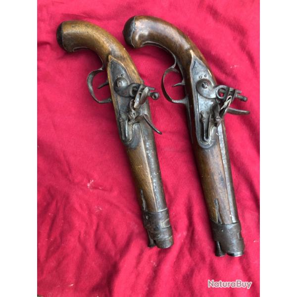 PAIRE DE PISTOLET  SILEX REVOLUTION CAL 18MM