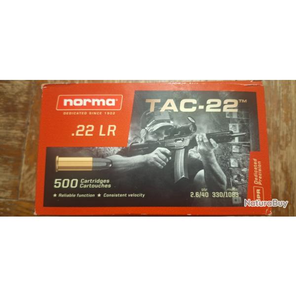Munitions tac-22 lr boite de 50