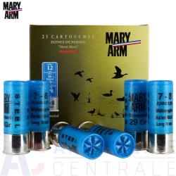 LOT DE 100 CARTOUCHES MARY ARM STEEL 29 CAL 12X70 29GR N° 4+5