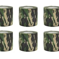 Lot de 6 Ruban adhésif camouflage 1 euro