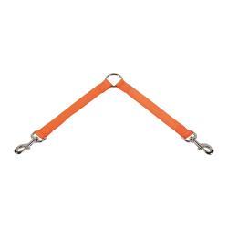 Doubleur de laisse 25 cm orange réglable