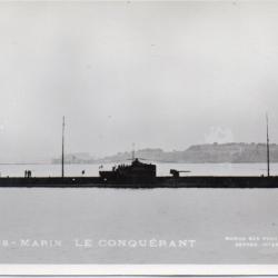 CPA - Marine  de Guerre -  Sous - Marin " LE CONQUERANT " N&deg;4310
