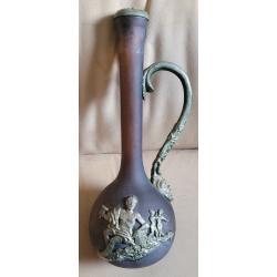 VINTAGE Tr&egrave;s Jolie Bouteille/Amphore de VIN MOSCATEL TEICHENN&Eacute; de ARBOS - Ann&eacute;es 1970