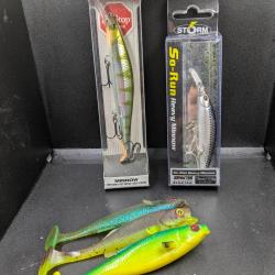 Lot 334 / Leurre Souple LMAB Kofï  X3 PCS, leurres STORM leurres Rapala FISH AND FISHING.