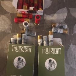 3 boîtes de 10 cartouches cal12  , chevrotine, tunet, winchester,  9g et 27g