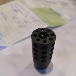 Frein de bouche , DF2000, neuf M15X1 cal 30,  17mm noir satiné mat pour Merkel ou Blazer