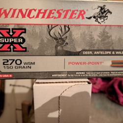 BALLES WINCHESTER 270 WSM 150 GRAINS