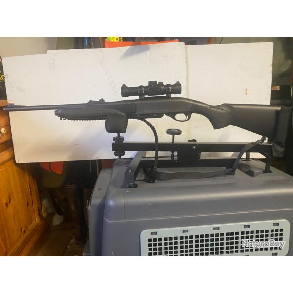  vendre carabine semi-automatique remington Woodmaster 750 cal:280 +point rouge lectronique Dot